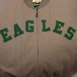 mitchell and ness eagles throwback jacket